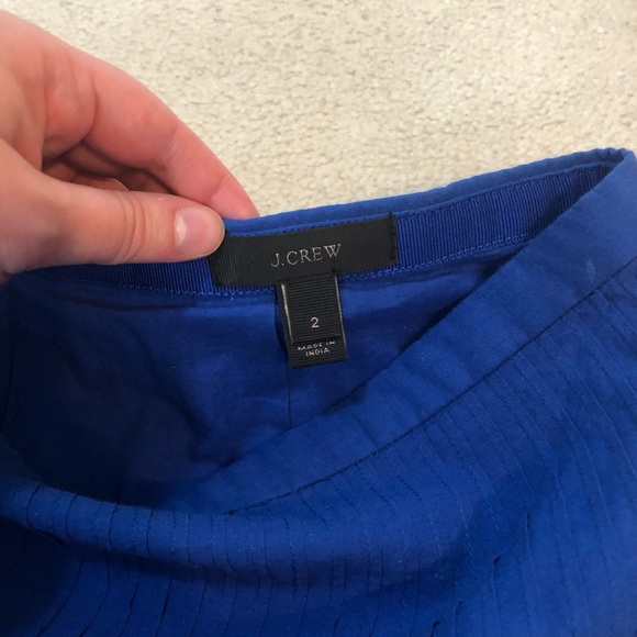 J.Crew Eyelet Floral Mini Skirt Blue - Picture 5 of 8